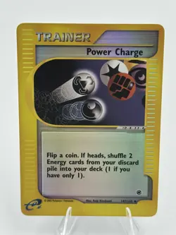 Pokemon Power Charge Reverse Holo Expedition Base Set [LP] e-Reader 147/165 - Image 4