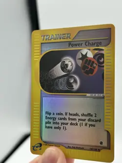 Pokemon Power Charge Reverse Holo Expedition Base Set [LP] e-Reader 147/165 - Image 5