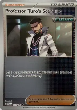 171/182 PROFESSOR TURO'S SCENARIO REVERSE HOLO PARADOX RIFT POKEMON CARD - Image 1