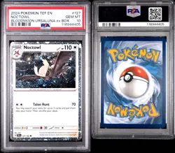 Noctowl 127/162 | Cosmos Holo | Pokemon Temporal Forces | PSA 10 ( Low Pop) - Image 1