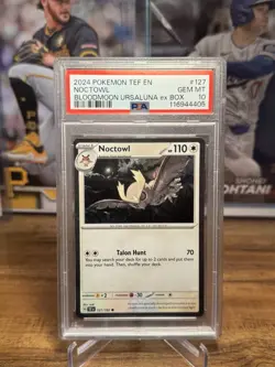 Noctowl 127/162 | Cosmos Holo | Pokemon Temporal Forces | PSA 10 ( Low Pop) - Image 4