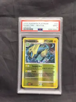 Pokemon Cards: Arceus Reverse Holo: Manectric 22/99 PSA 9 - Image 1