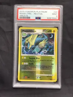 Pokemon Cards: Arceus Reverse Holo: Manectric 22/99 PSA 9 - Image 2