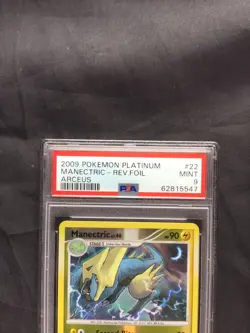 Pokemon Cards: Arceus Reverse Holo: Manectric 22/99 PSA 9 - Image 3