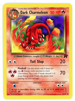Dark Charmeleon 32/82 Uncommon Team Rocket Pokemon Unlimited MP - Image 1