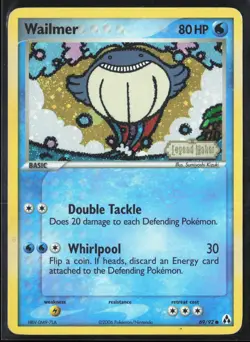 #3 Wailmer 69/92 EX Legend Maker 2006 Reverse Holo SWIRL Pokemon Card - Image 1