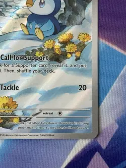 Pokemon TCG Piplup Illustration Rare 098/094 Near Mint Phantasmal Flames - Image 4