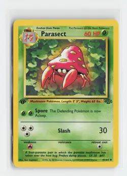 Parasect 41/64 Uncommon Jungle 1st Edition Pokemon NM - Image 1