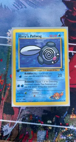 Misty's Poliwag 089/132 Common Gym Challenge 1st Edition Pokemon NM - Image 1