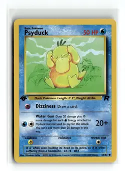 Psyduck 65/82 Common Team Rocket 1st Edition Pokemon NM - Image 1