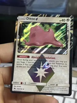 Ditto 154/214 Prism Star Lost Thunder 2018 Holo Rare Pokemon Card TCG - Image 3