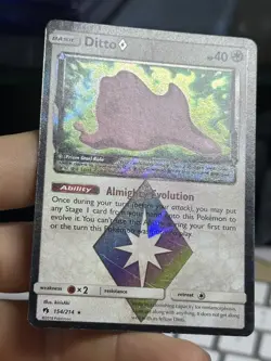 Ditto 154/214 Prism Star Lost Thunder 2018 Holo Rare Pokemon Card TCG - Image 4