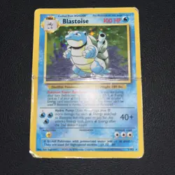 Base Set Blastoise 2/102 Red Dot Error Misprint Ink Holo Rare Pokemon - Image 1