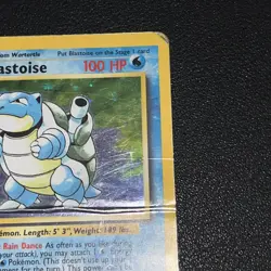 Base Set Blastoise 2/102 Red Dot Error Misprint Ink Holo Rare Pokemon - Image 4