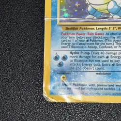 Base Set Blastoise 2/102 Red Dot Error Misprint Ink Holo Rare Pokemon - Image 5