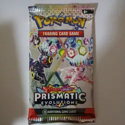 Pokemon TCG: Scarlet and Violet Prismatic Evolutions x1 Booster Pack - Image 1