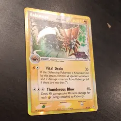 Pokemon TCG Kabutops 9/110 EX Holon Phantoms Delta 'Reverse' Holo 2006 Stamped - Image 2