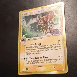 Pokemon TCG Kabutops 9/110 EX Holon Phantoms Delta 'Reverse' Holo 2006 Stamped - Image 3