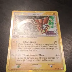 Pokemon TCG Kabutops 9/110 EX Holon Phantoms Delta 'Reverse' Holo 2006 Stamped - Image 4