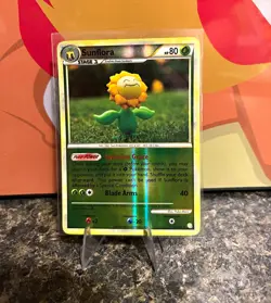 Yuka Morii The Pokemon Company Sunflora 31/123 HGSS Rare Reverse Holo Eng 2010 - Image 1