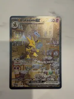 Pokemon Alakazam ex SV 151 201/165 Full Art Holo SIR Eng 2023 310HP Komatsu - Image 1