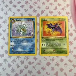Pokemon Fossil 1st Edition Lot | Zubat | Seadra 1999 WOTC NM/LP - Image 1