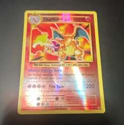 Pokemon TCG Charizard 4/130 Base Set 2 Holo Rare English 150 HP Fire Spin 200 - Image 1