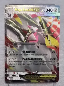 Mega Excadrill EX 65/84 Pitch Black Double Rare Pokemon TCG PBL - Image 1
