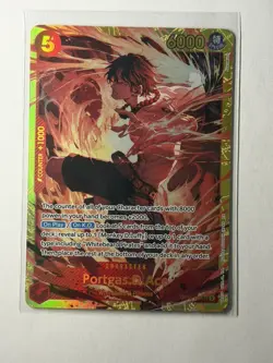 Bandai One Piece Portgas D Ace OP16-118 SEC English - Image 1