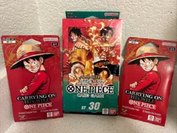 One Piece OP-13 Carrying On His Will Sleeved Booster Pack X2/SD Lefty & Ace ST30 - Image 1
