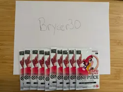 One Piece Card Game Round 1 Promo Pack English Sealed Lot 10 Packs - Image 1