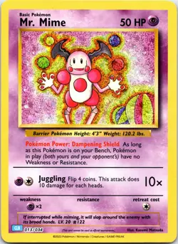 Mr. Mime Holo Classic Collection Trading Card Game Classic 013/034 NM - Image 1