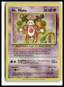 Trading Card Game Classic #013/034 Mr. Mime - Image 1