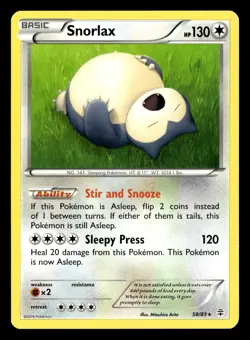 Snorlax 58/83 Rare Generations Pokemon Card - Image 2