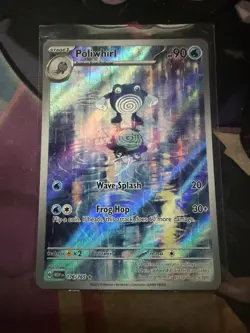 Pokemon TCG Poliwhirl Scarlet Violet 151 Illustration Rare Card 176/165 - Image 1