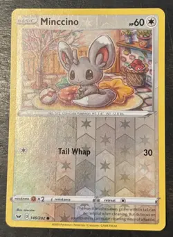 Nintendo Pokemon TCG 15 Card Lot Holo/Reverse Holo English Wooloo Minccino + - Image 3