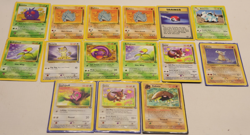 Vintage Pokemon 1999 Wizards of the Coast Base Set Card Lot (15 Cards) - Image 1