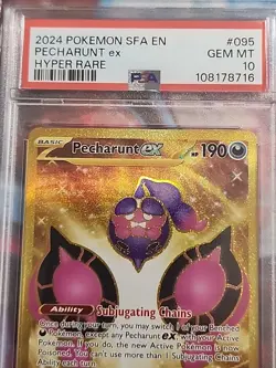 Pecharunt EX 095/064 SV Shrouded Fable Hyper Rare Card PSA 10 - Image 5