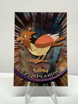 LP-MP Topps Pokemon TV Animation Edition Spearow #21 Foil Card 1st Appearance - Image 1