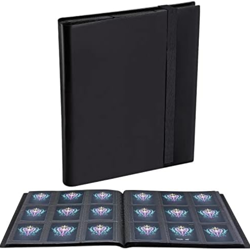 360 Card Pocket Binder with Elastic 9 Pocket Trading Cards Album Folder, Black - Image 1