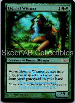 MTG SkeenAB Eternal Witness FOIL FNM Promos NM - Image 1
