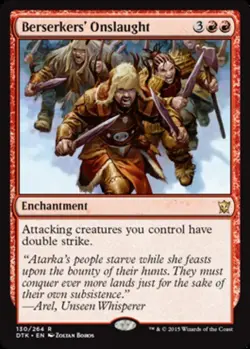 1x Berserkers' Onslaught MTG - Dragons of Tarkir - NM-Mint - Image 1