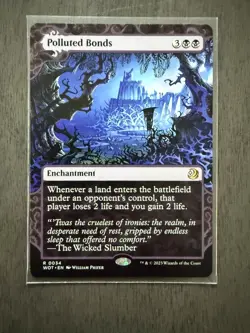 Polluted Bonds R Wilds of Eldraine: Enchanting Tales 34 LP William Phifer - Image 1