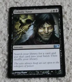 Diabolic Tutor #92 (NM) Magic 2012 (M12) M12 Magic MTG - Image 1