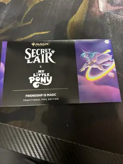 MTG Secret Lair My Little Pony Friendship Is Magic Foil. Sealed. In hand. - Image 1