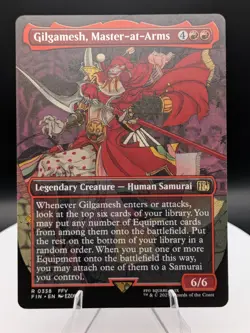 Gilgamesh, Master-at-Arms (Borderless) Regular Rare Final Fantasy MTG (NM) - Image 1