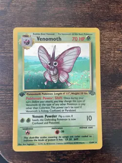 Pokemon Jungle Venomoth Holo 1st EDITION 13 Near Mint Beauty - Image 1