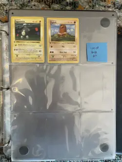 Vintage Pokemon Card Binder Base Set Shadowless 1st Edition Jungle 415 Cards - Image 2