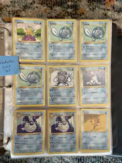 Vintage Pokemon Card Binder Base Set Shadowless 1st Edition Jungle 415 Cards - Image 3