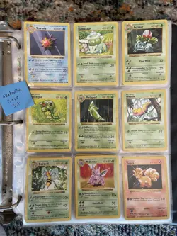 Vintage Pokemon Card Binder Base Set Shadowless 1st Edition Jungle 415 Cards - Image 4